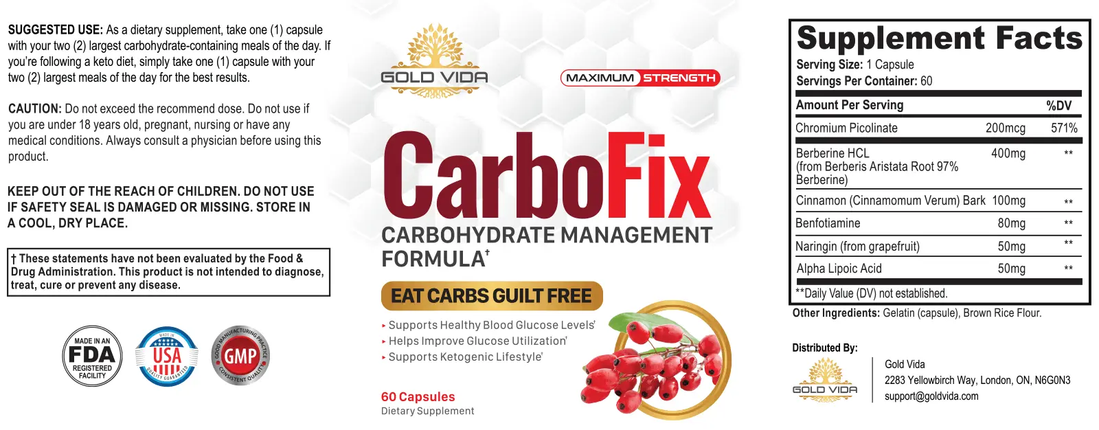 CarboFix ingredients